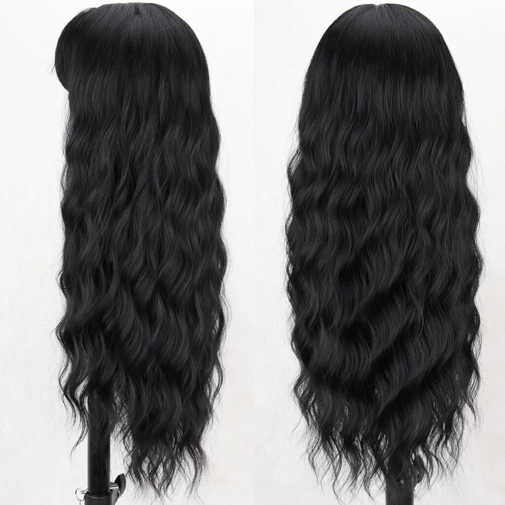 MERISIHAIR Long Black Hair Wig