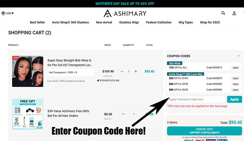 Ashimary Hair coupon