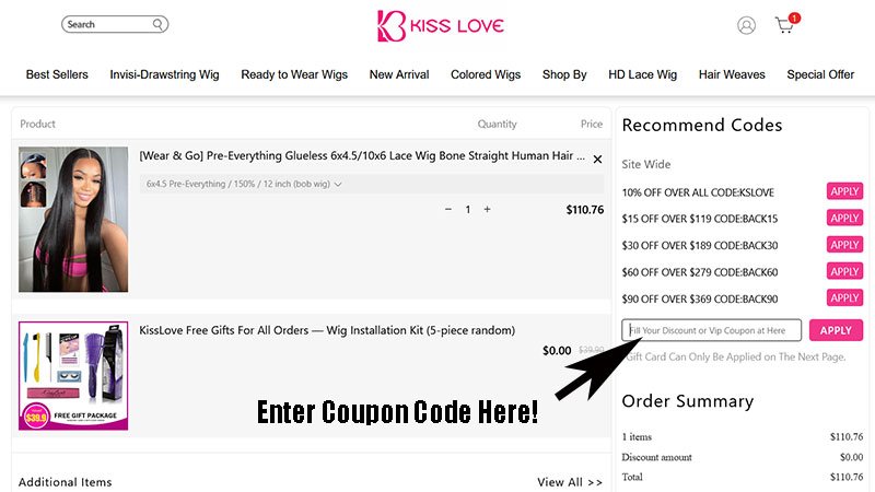 KissLove Hair Discount Code