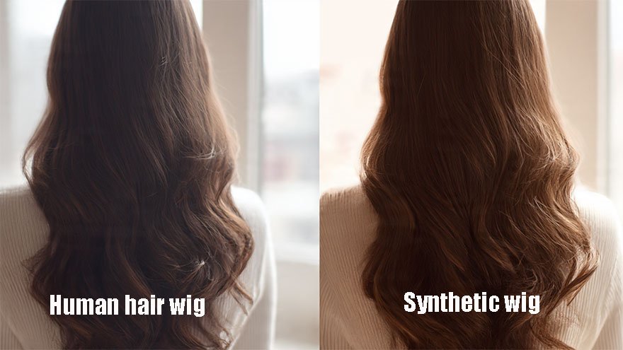 human hair wig vs synthetic wig