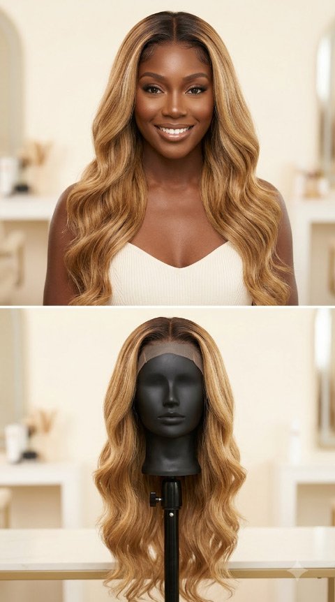 Honey Blonde Hair Color  Wig